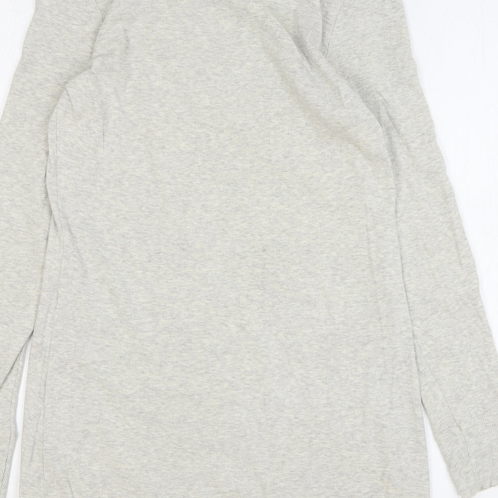 TU Womens Grey Cotton Pullover Sweatshirt Size 10 Pullover