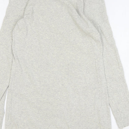 TU Womens Grey Cotton Pullover Sweatshirt Size 10 Pullover