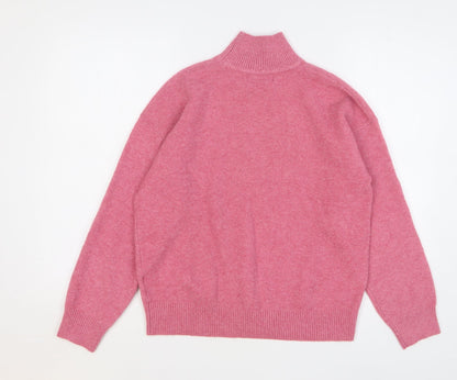 Womens UK Size S Marks and Spencer Pink Pullover Jumper