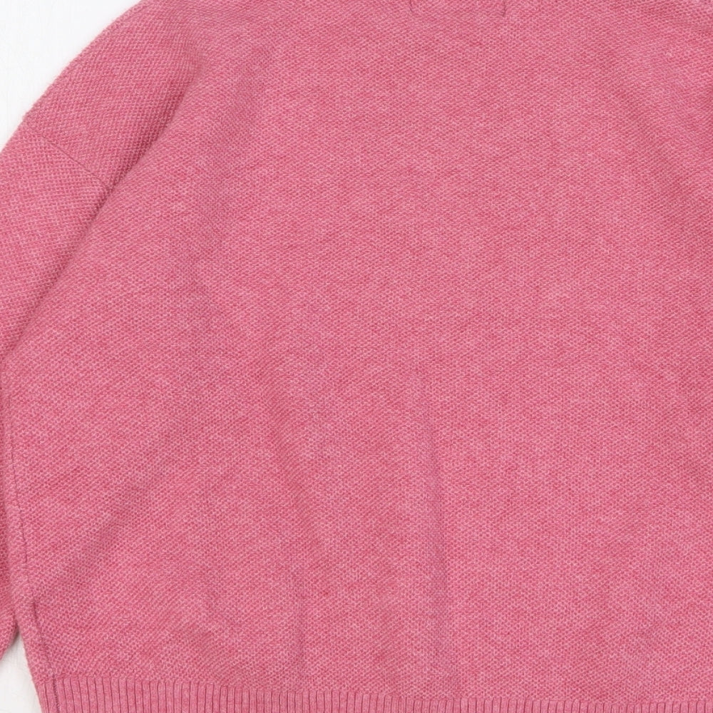 Womens UK Size S Marks and Spencer Pink Pullover Jumper