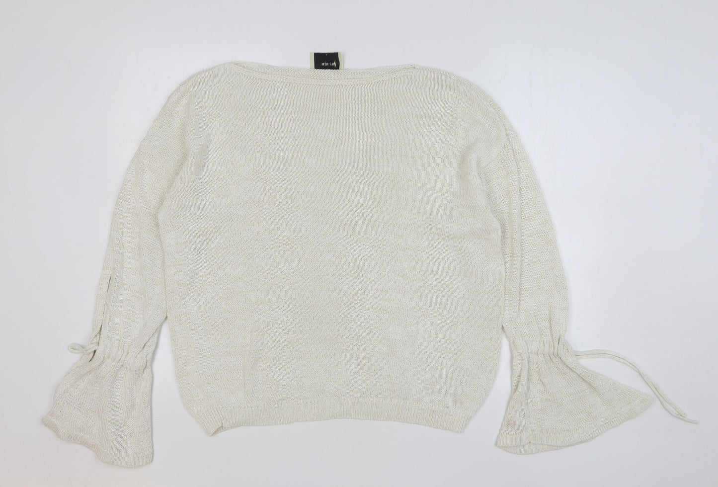 Womens UK Size L Papaya Beige Pullover Jumper