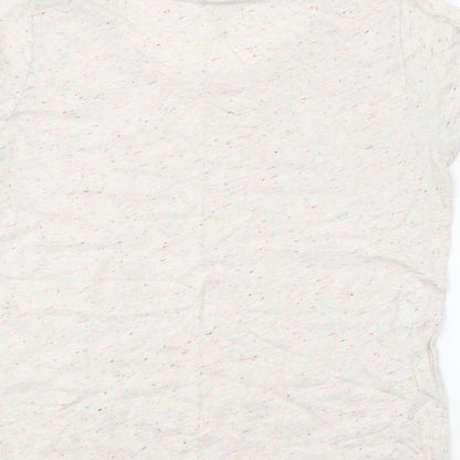 Womens UK Size S H&M Beige Basic T-Shirt