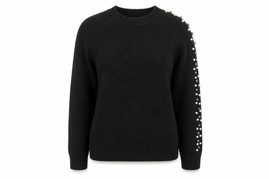 Womens UK Size 8 Papaya Black Pullover Jumper