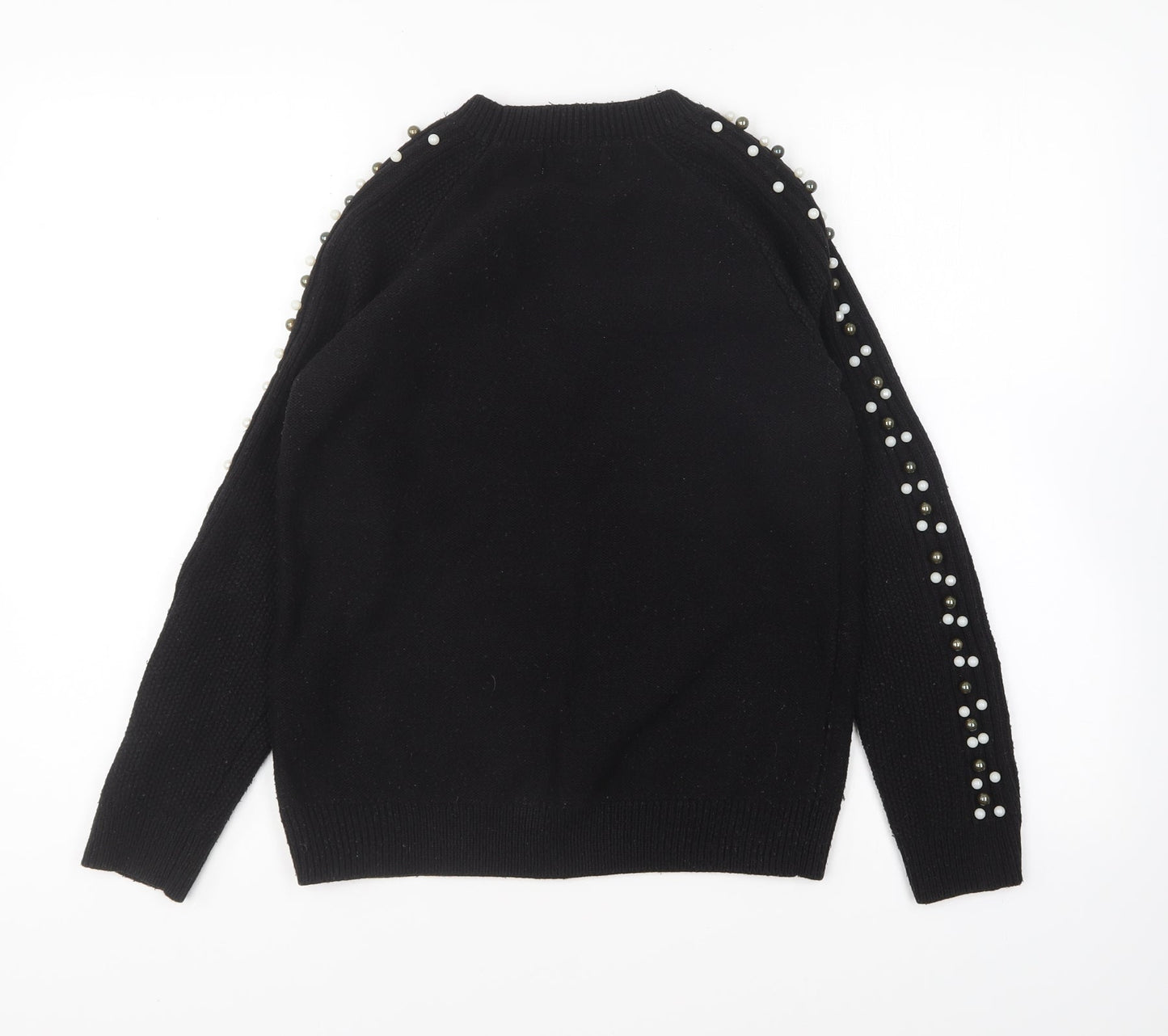 Womens UK Size 8 Papaya Black Pullover Jumper
