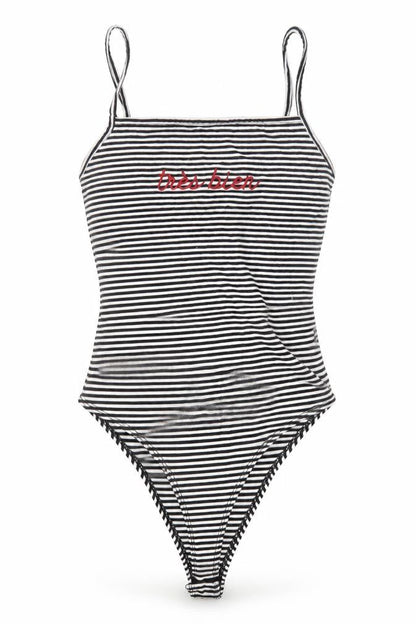 Womens UK Size 8 New Look One-Piece Black Bodysuit