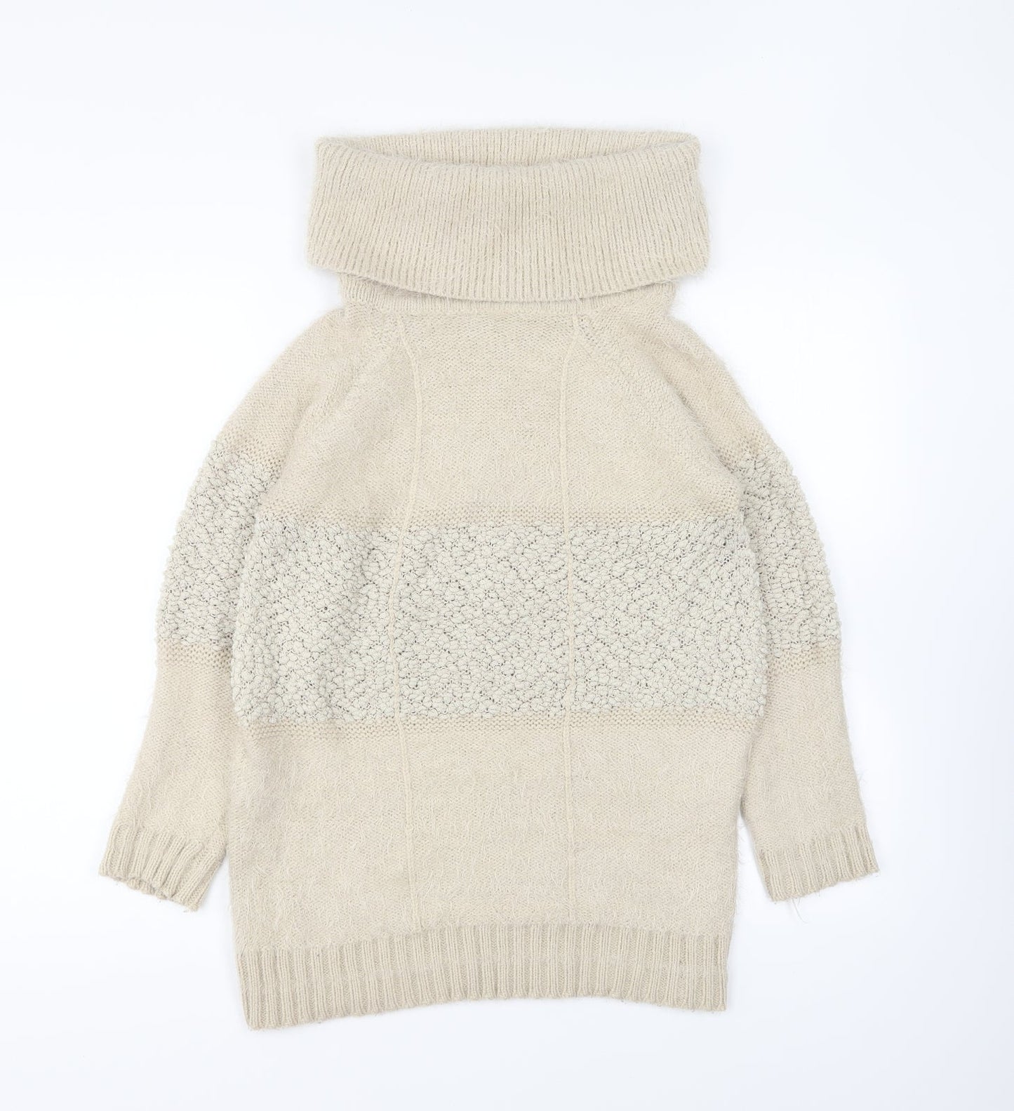Womens UK Size M Tenki Beige Pullover Jumper