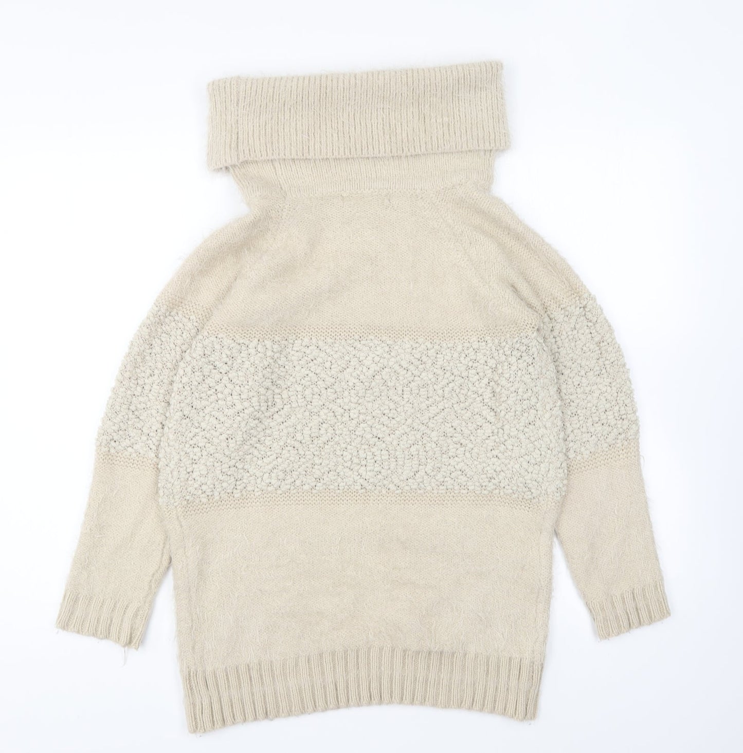 Womens UK Size M Tenki Beige Pullover Jumper
