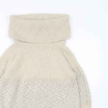 Womens UK Size M Tenki Beige Pullover Jumper