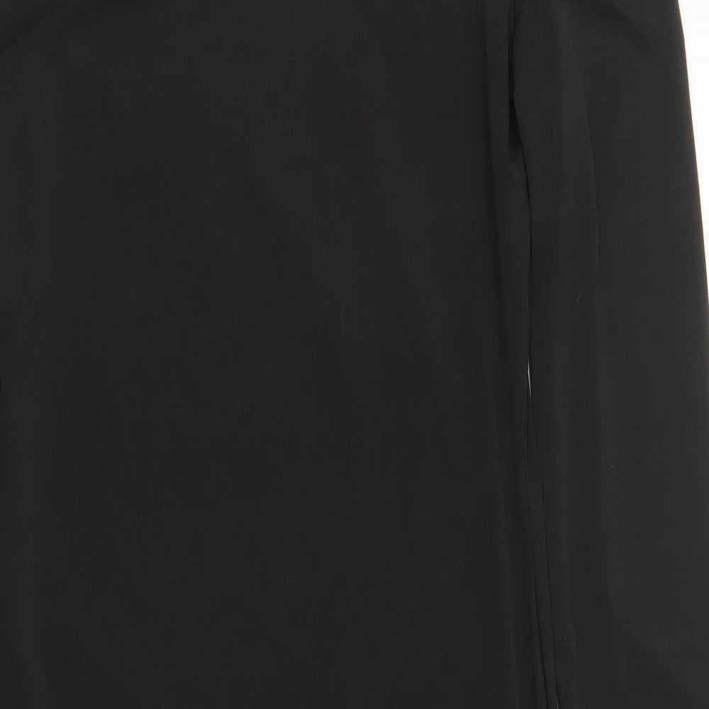 Preworn Womens Black Polyester Bodycon Size S Off the Shoulder Pullover