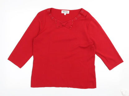 Womens UK Size 14 Gerard Red Pullover Jumper