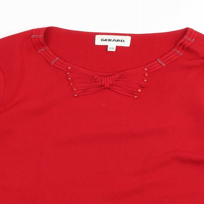 Womens UK Size 14 Gerard Red Pullover Jumper