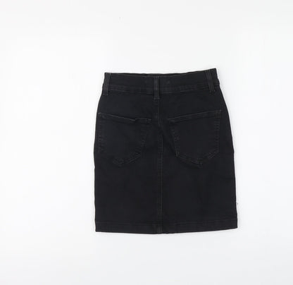 Womens UK Size 4 Denim & Co. Mini Denim Skirt