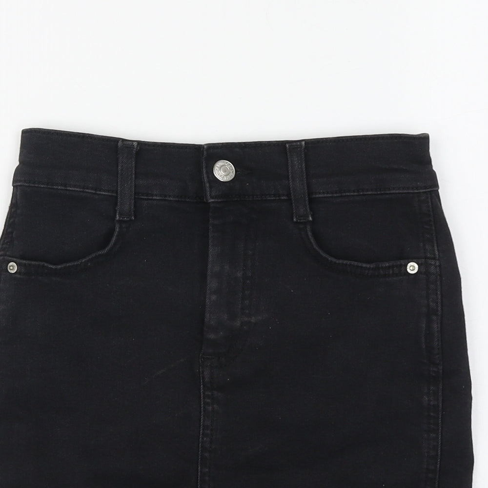 Womens UK Size 4 Denim & Co. Mini Denim Skirt