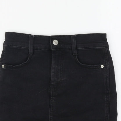 Womens UK Size 4 Denim & Co. Mini Denim Skirt