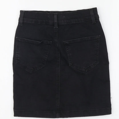 Womens UK Size 4 Denim & Co. Mini Denim Skirt