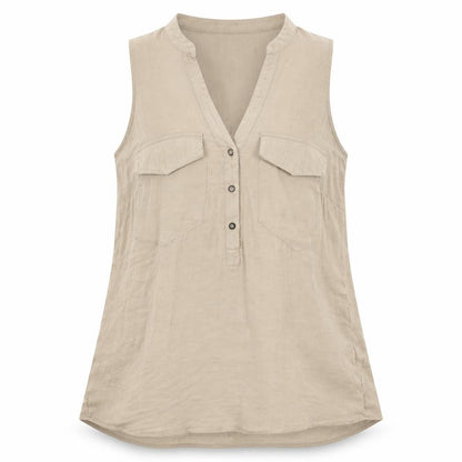 Womens UK Size M Stradivarius Beige Basic Blouse