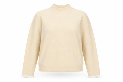Womens UK Size L Zara Beige Pullover Jumper