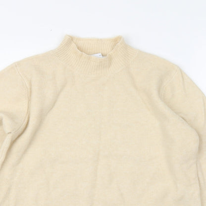Womens UK Size L Zara Beige Pullover Jumper