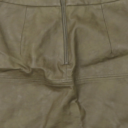 SHEIKE Womens Green Polyester A-Line Skirt Size 8 Zip