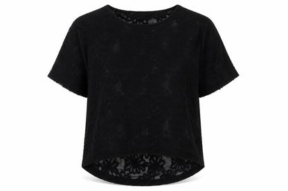 Womens UK Size S Decjuba Black Basic Blouse