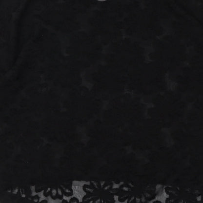 Womens UK Size S Decjuba Black Basic Blouse