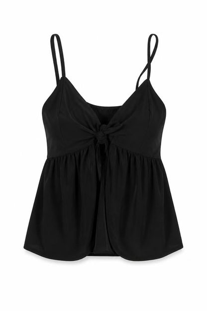 Womens UK Size 10 Nasty Gal Black Camisole Blouse