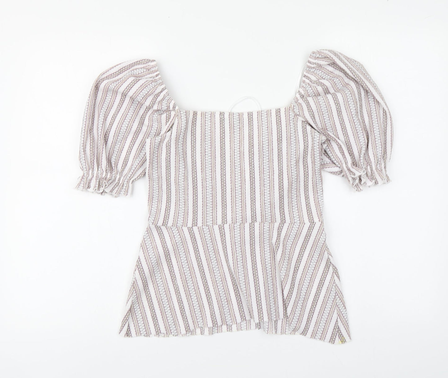 Womens UK Size 10 Topshop Multicoloured Basic Blouse