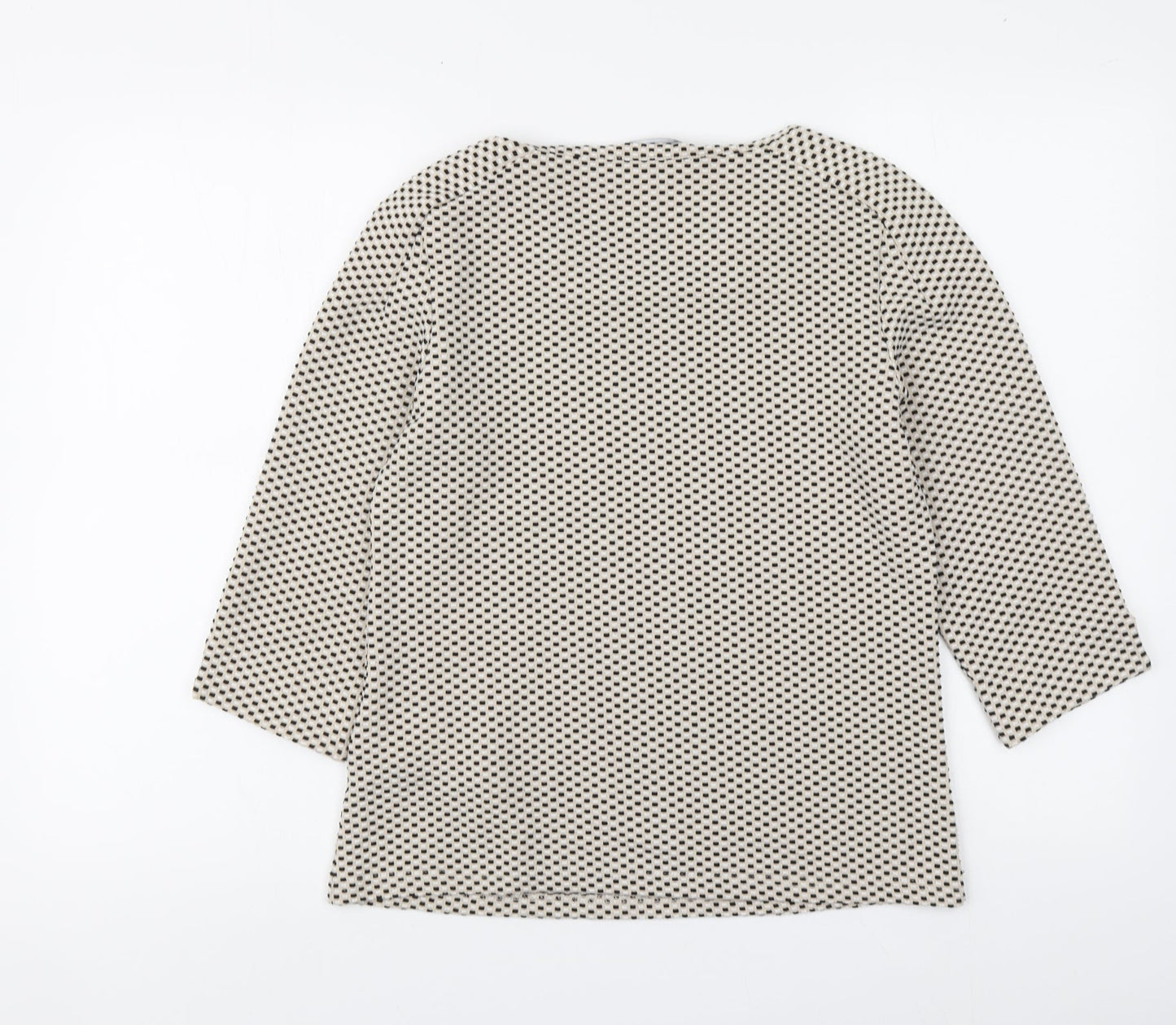 Womens UK Size 8 Taifun Beige Basic Blouse