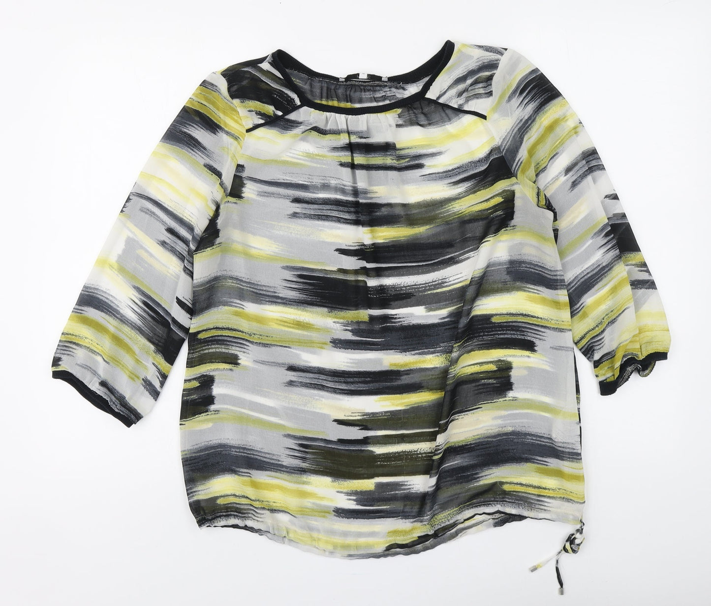 Womens UK Size 12 NEXT Multicoloured Basic Blouse