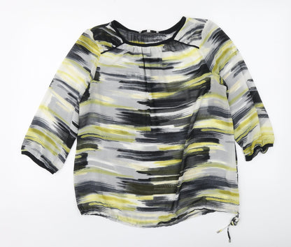 Womens UK Size 12 NEXT Multicoloured Basic Blouse