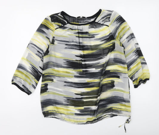 Womens UK Size 12 NEXT Multicoloured Basic Blouse