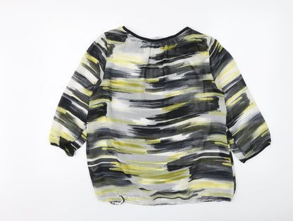 Womens UK Size 12 NEXT Multicoloured Basic Blouse