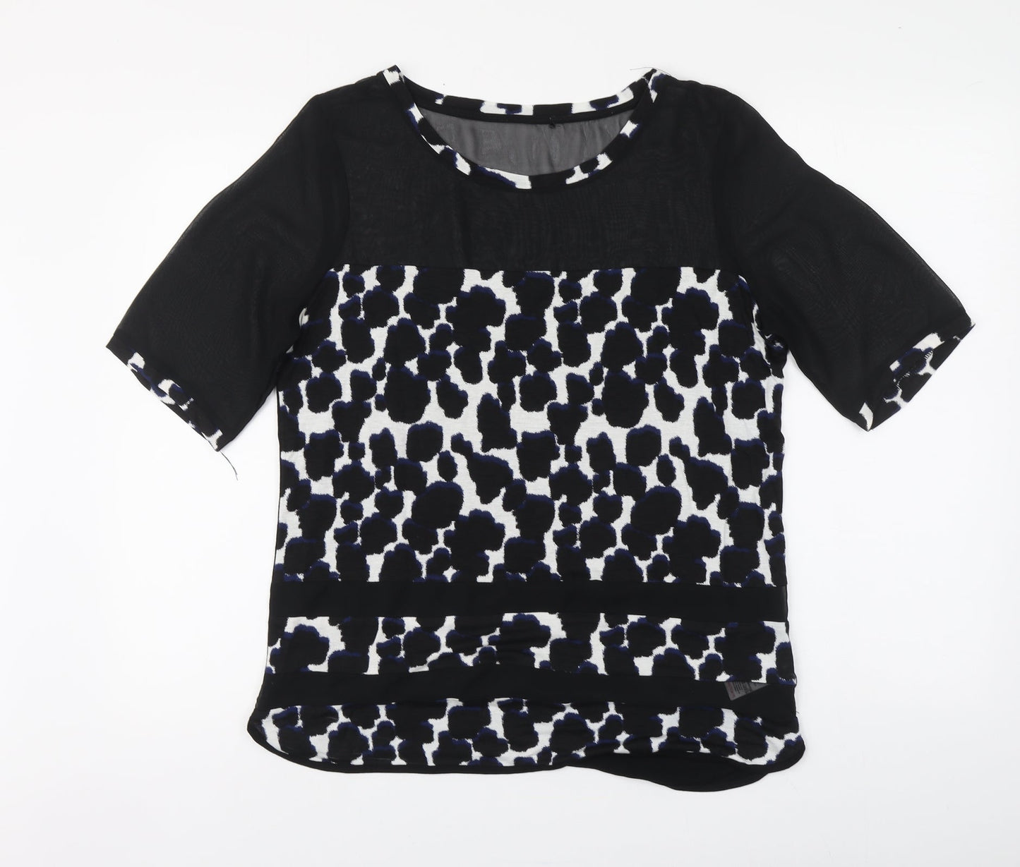 Womens UK Size 12 NEXT Black Basic T-Shirt