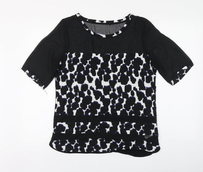 Womens UK Size 12 NEXT Black Basic T-Shirt