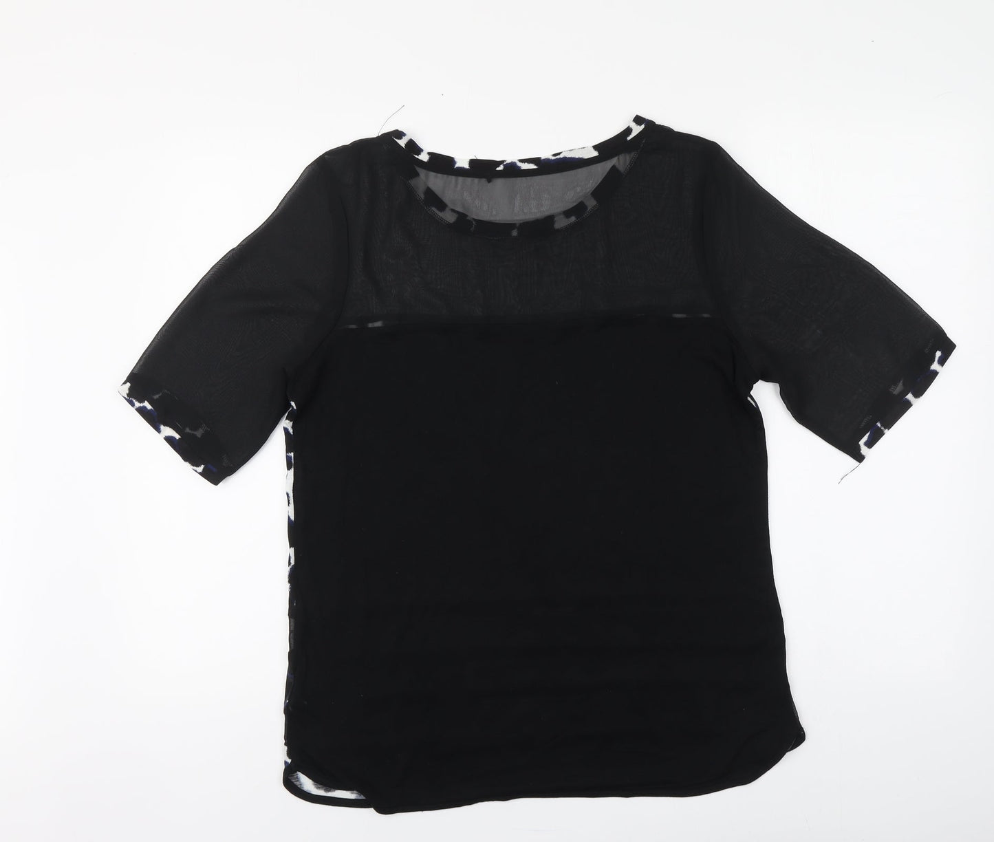 Womens UK Size 12 NEXT Black Basic T-Shirt
