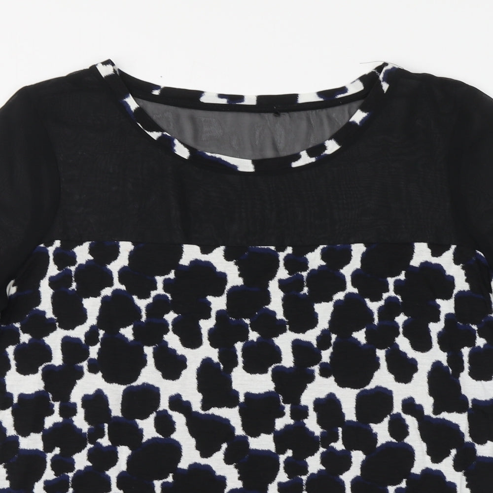 Womens UK Size 12 NEXT Black Basic T-Shirt