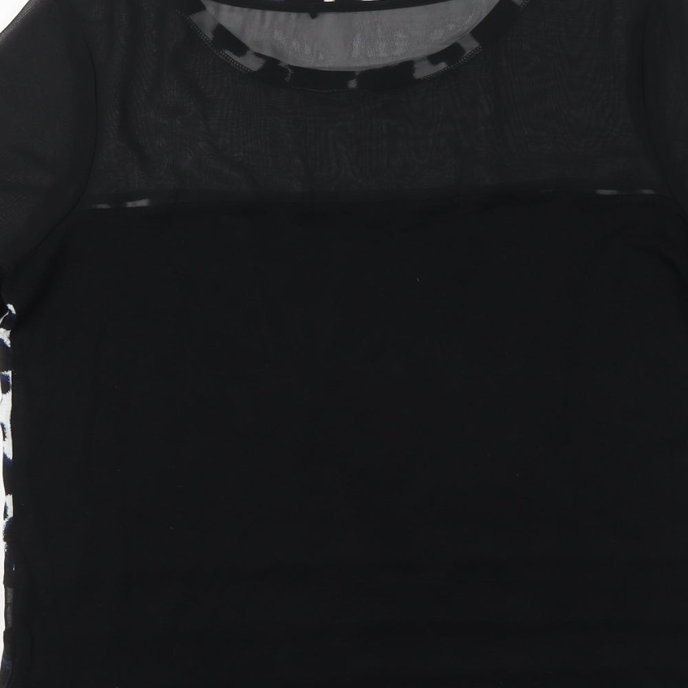Womens UK Size 12 NEXT Black Basic T-Shirt