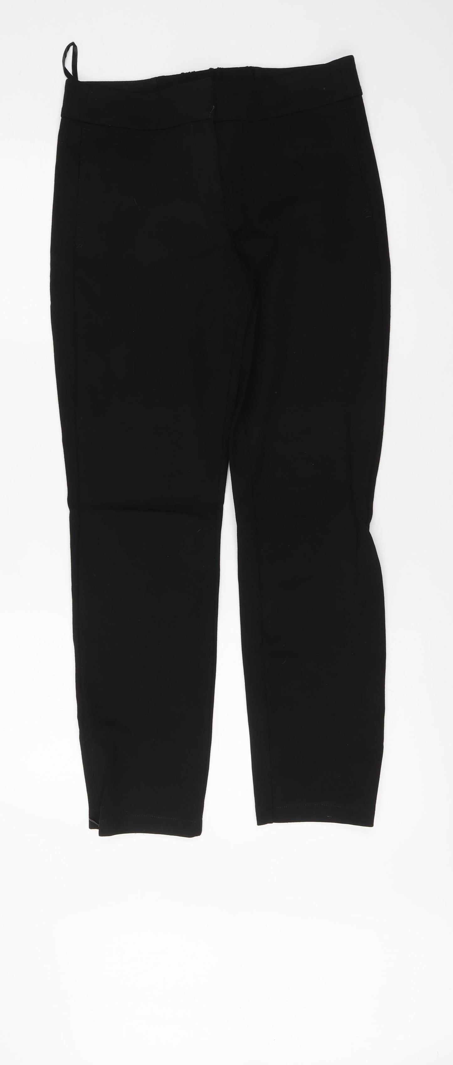 Womens UK Size 10 Gallery Regular Fit Chino Black Trousers