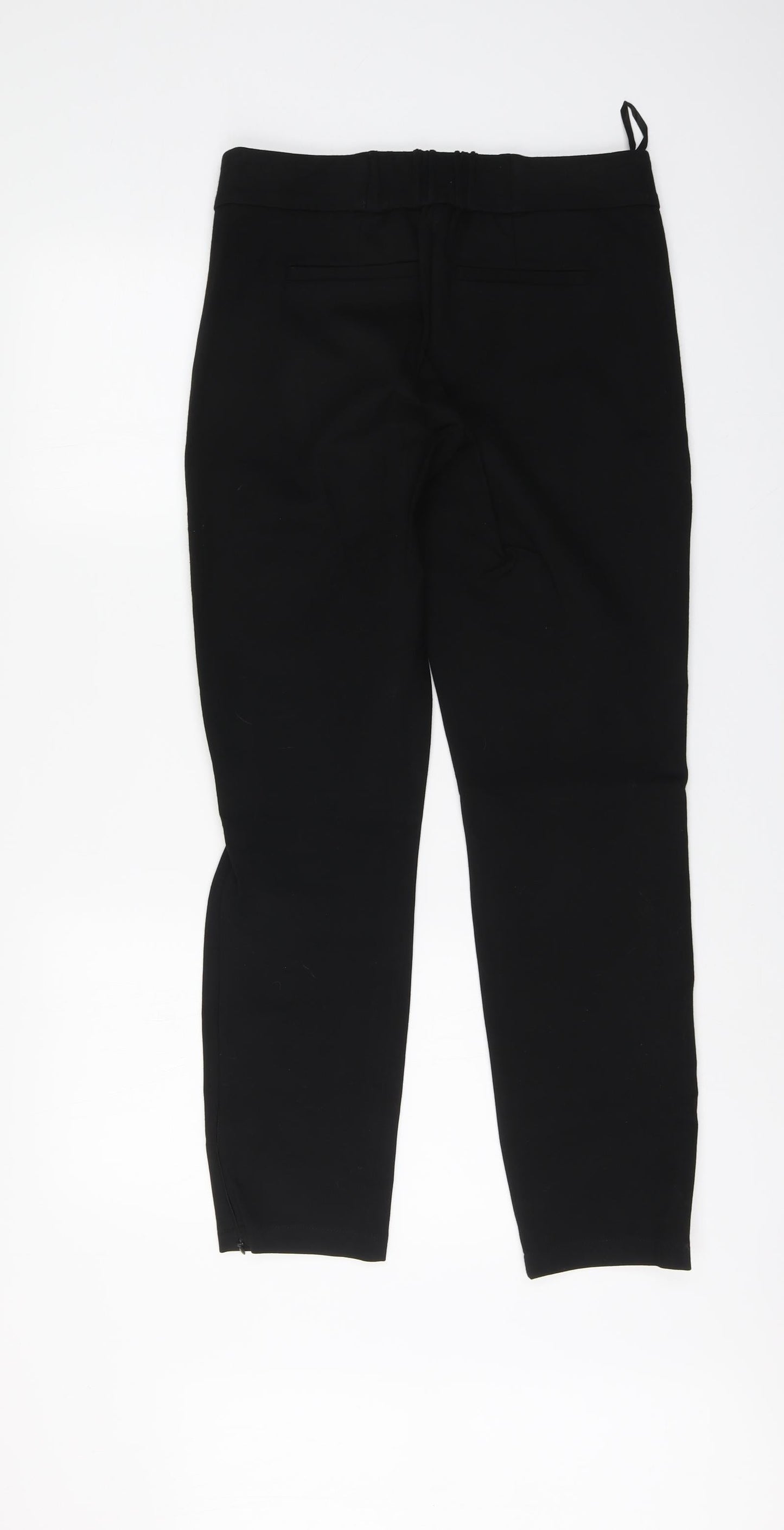 Womens UK Size 10 Gallery Regular Fit Chino Black Trousers