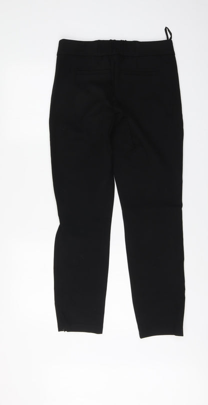 Womens UK Size 10 Gallery Regular Fit Chino Black Trousers