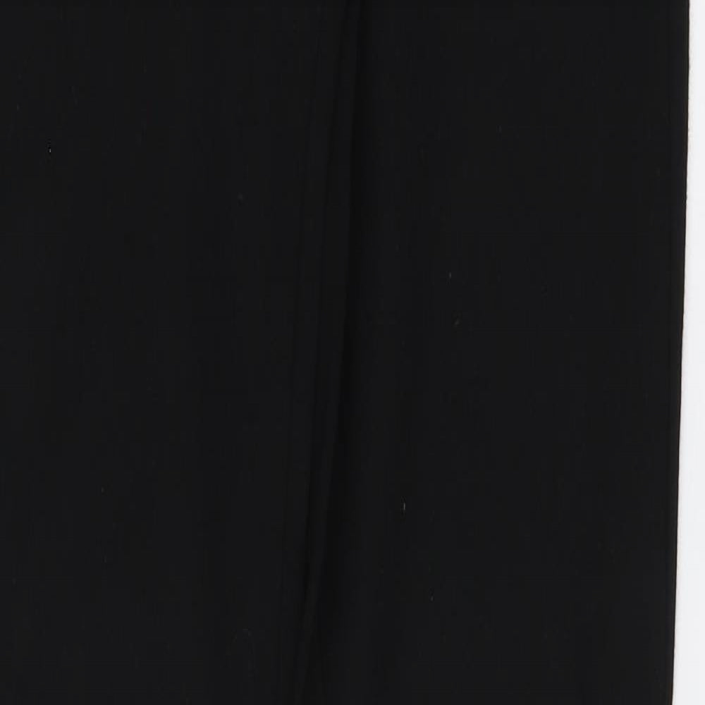 Womens UK Size 10 Gallery Regular Fit Chino Black Trousers