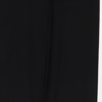 Womens UK Size 10 Gallery Regular Fit Chino Black Trousers