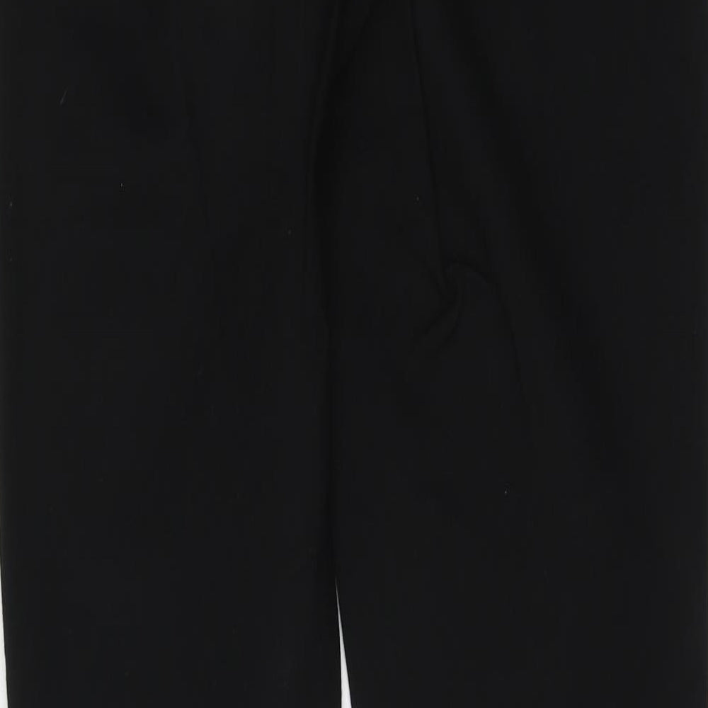 Womens UK Size 10 Gallery Regular Fit Chino Black Trousers