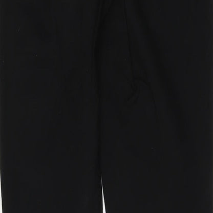 Womens UK Size 10 Gallery Regular Fit Chino Black Trousers