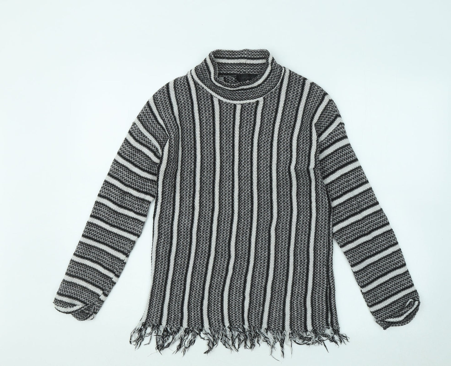 Womens UK Size 10 Topshop Black Pullover Jumper