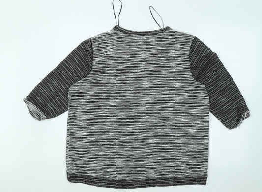 Womens UK Size L H&M Grey Pullover Jumper