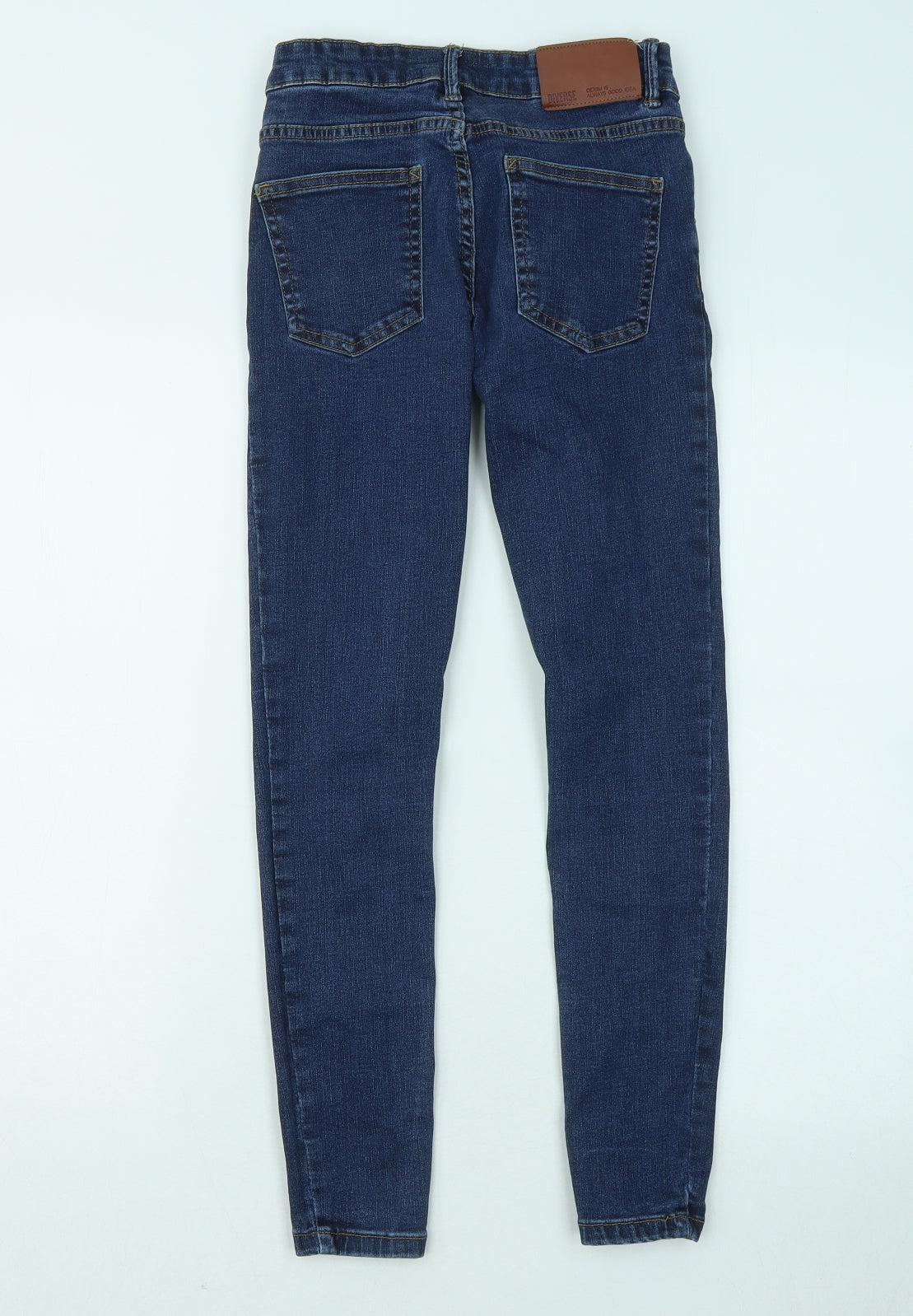 Womens UK Size 6 Diverse Regular Fit Skinny Blue Jeans