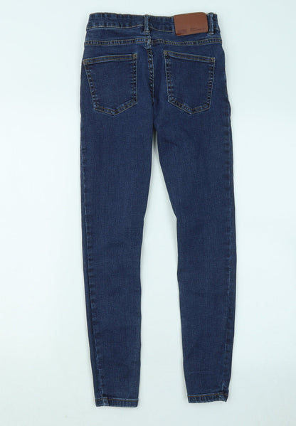 Womens UK Size 6 Diverse Regular Fit Skinny Blue Jeans