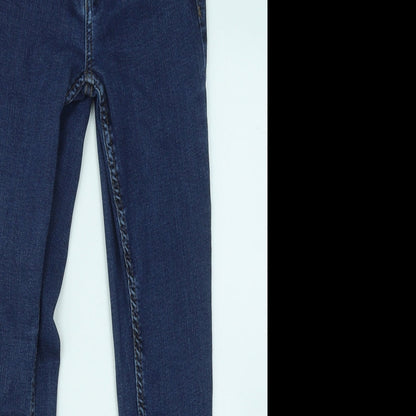 Womens UK Size 6 Diverse Regular Fit Skinny Blue Jeans