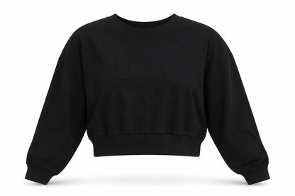 Womens UK Size L Boohoo Black Pullover Sweatshirt